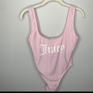 Juicy Couture baby pink one piece swimsuit